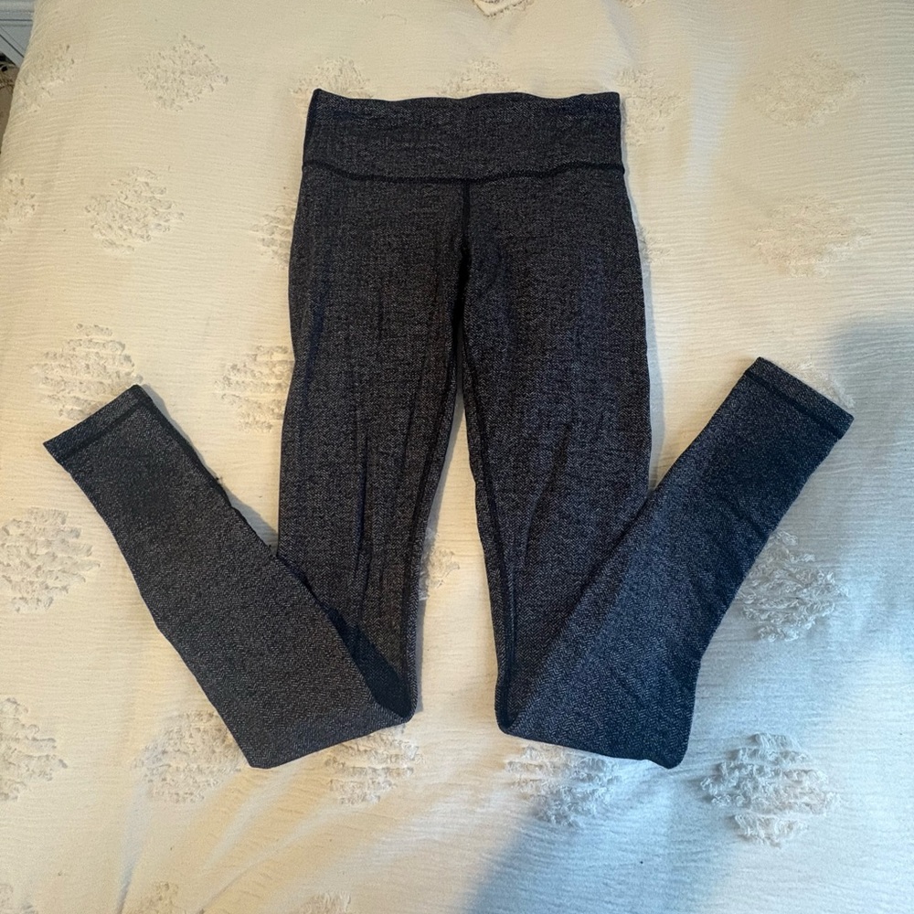 Lululemon Athletica Charcoal Patterned Leggings